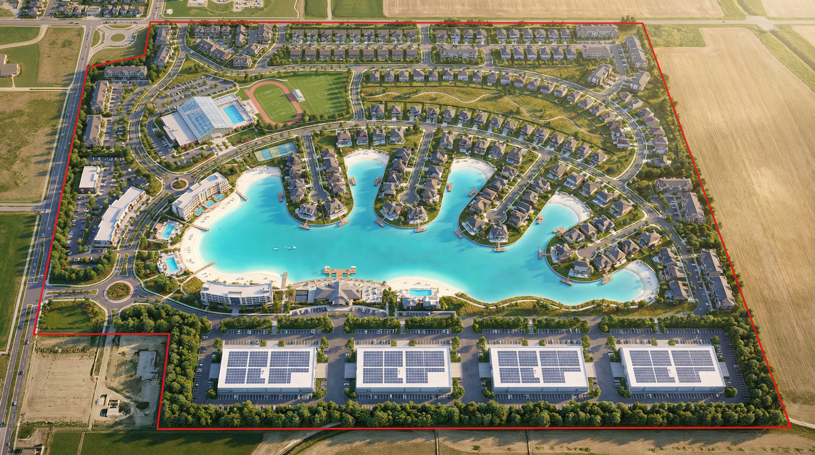 Fort Dodge Eco-Data Hub aerial rendering